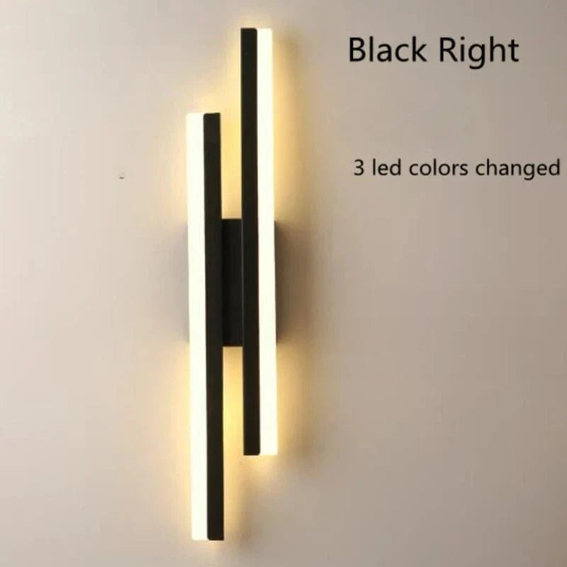 LED Vägglampa Med Akryl Lampskärm – Inomhus Väggljus - Modern Koppardesign - Justerbar Färgtemperatur - Guld/Svart Finish