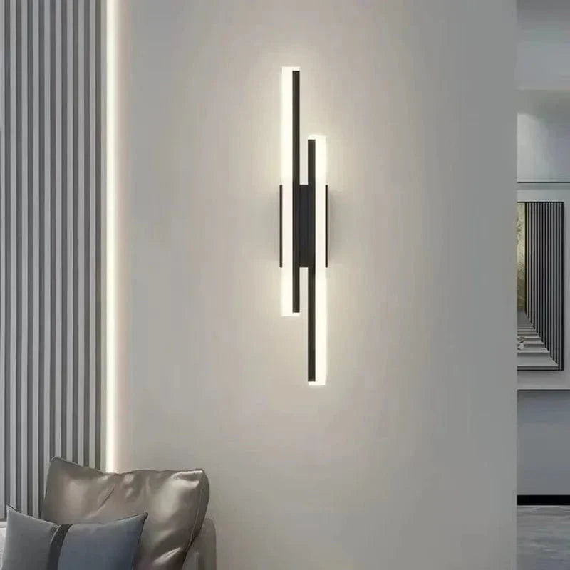 LED Vägglampa Med Akryl Lampskärm – Inomhus Väggljus - Modern Koppardesign - Justerbar Färgtemperatur - Guld/Svart Finish
