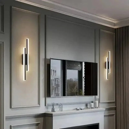 LED Vägglampa Med Akryl Lampskärm – Inomhus Väggljus - Modern Koppardesign - Justerbar Färgtemperatur - Guld/Svart Finish