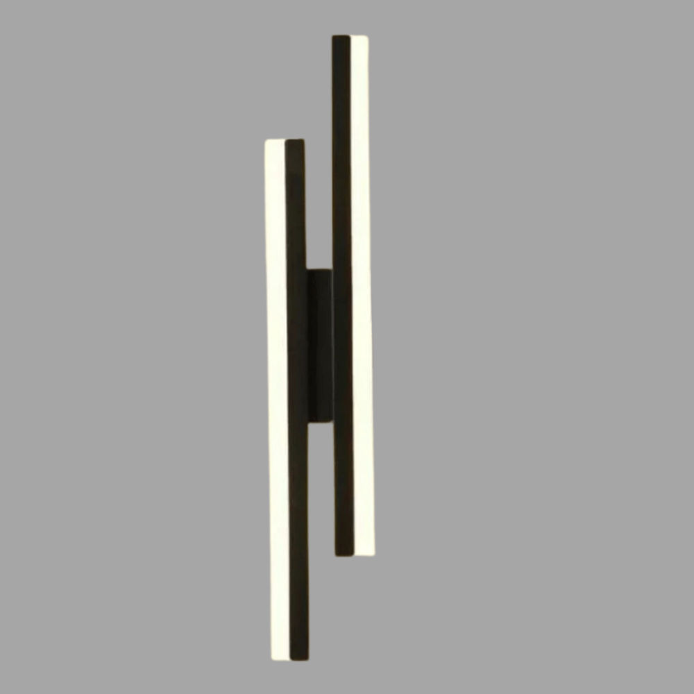 LED Vägglampa Med Akryl Lampskärm – Inomhus Väggljus - Modern Koppardesign - Justerbar Färgtemperatur - Guld/Svart Finish