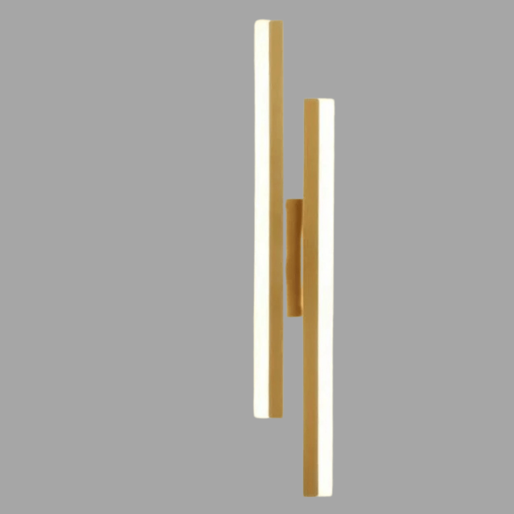 LED Vägglampa Med Akryl Lampskärm – Inomhus Väggljus - Modern Koppardesign - Justerbar Färgtemperatur - Guld/Svart Finish