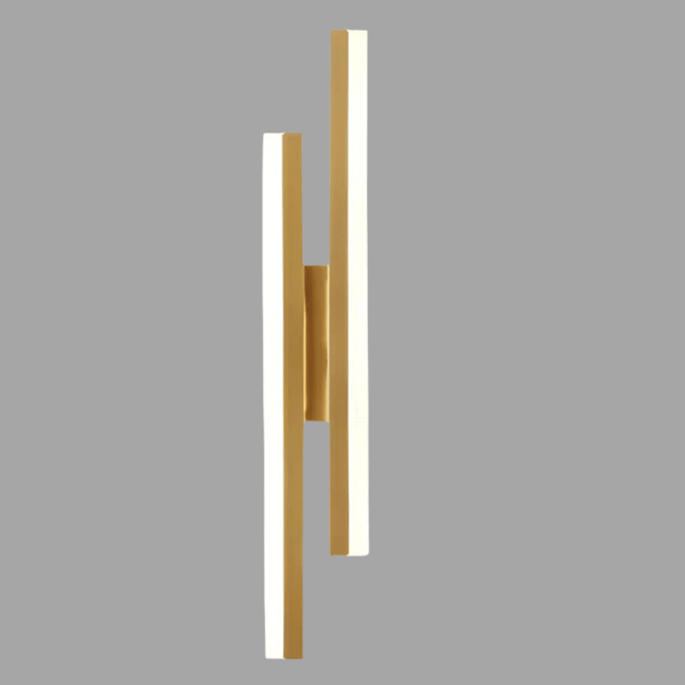 LED Vägglampa Med Akryl Lampskärm – Inomhus Väggljus - Modern Koppardesign - Justerbar Färgtemperatur - Guld/Svart Finish