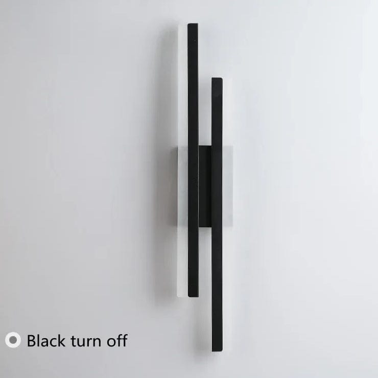 LED Vägglampa Med Akryl Lampskärm – Inomhus Väggljus - Modern Koppardesign - Justerbar Färgtemperatur - Guld/Svart Finish