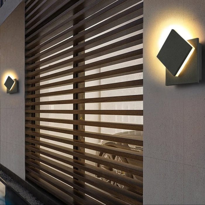 LED Vattentålig Utomhusvägglampa med 360° Rotation – Modern Utomhusväggljus för Trädgårdar och Dörrar