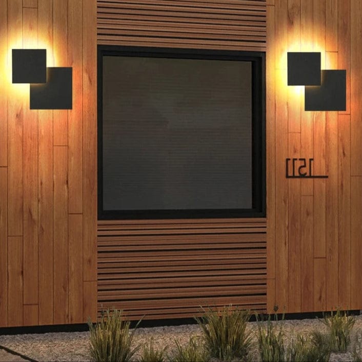 LED Vattentålig Utomhusvägglampa med 360° Rotation – Modern Utomhusväggljus för Trädgårdar och Dörrar