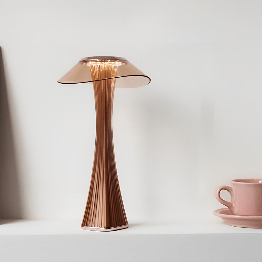 Lyxig kristall uppladdningsbar bordslampa