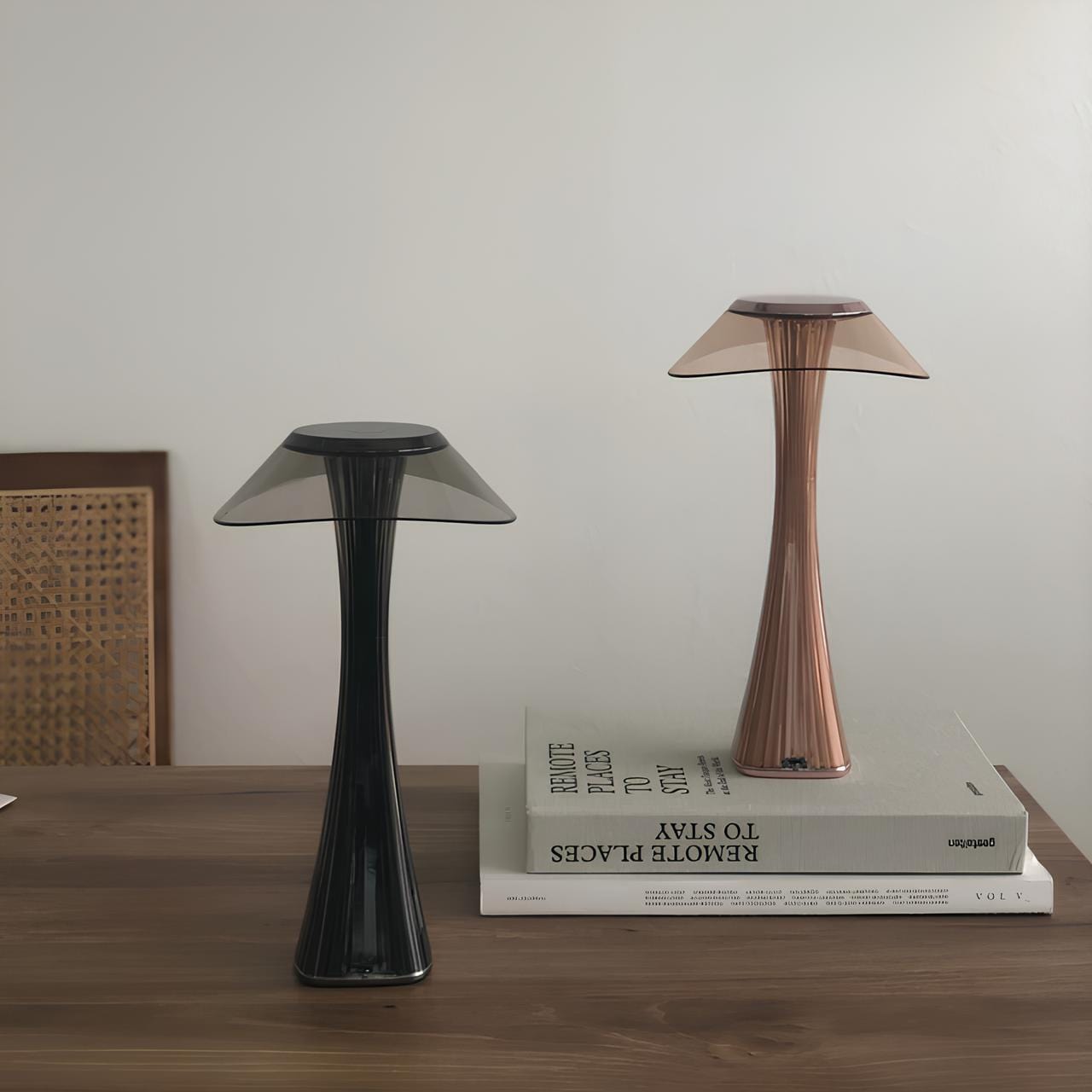 Lyxig kristall uppladdningsbar bordslampa