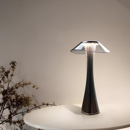 Lyxig kristall uppladdningsbar bordslampa