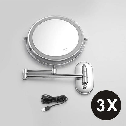Make-Up Spegel med Ljus - Uppladdningsbar Make-up Spegel med Ljus