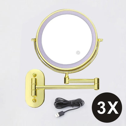 Make-Up Spegel med Ljus - Uppladdningsbar Make-up Spegel med Ljus