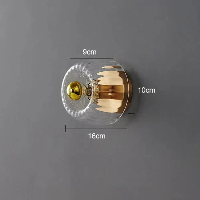 Modern Bauhaus Glass Wall Lamp