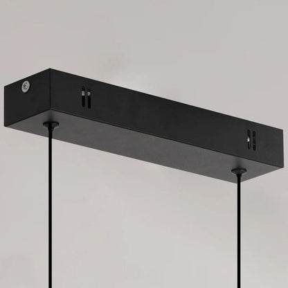 Modern svart taklampa med justerbar höjd – minimalistisk design - aluminium och silikon - perfekt för kök och matsal