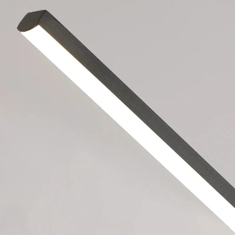 Modern svart taklampa med justerbar höjd – minimalistisk design - aluminium och silikon - perfekt för kök och matsal