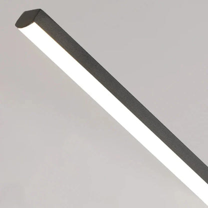 Modern svart taklampa med justerbar höjd – minimalistisk design - aluminium och silikon - perfekt för kök och matsal