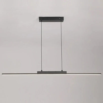 Modern svart taklampa med justerbar höjd – minimalistisk design - aluminium och silikon - perfekt för kök och matsal
