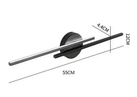 Modern minimalist dual-line LED vägglampa