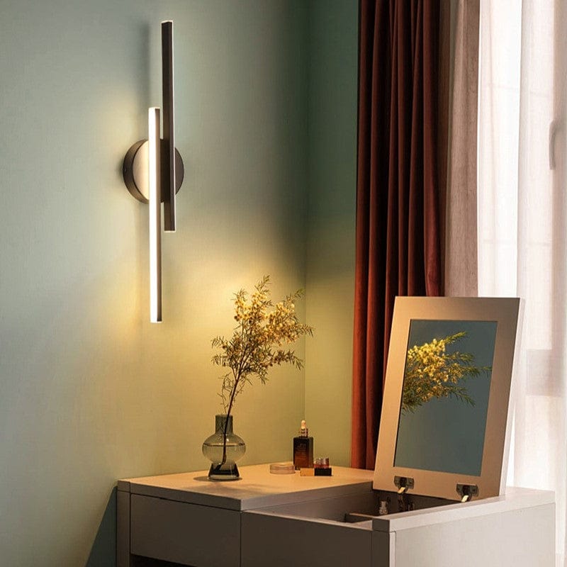 Modern minimalist dual-line LED vägglampa