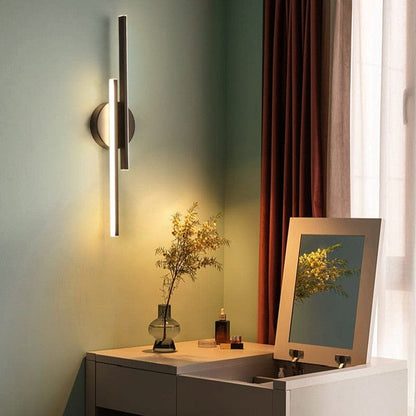 Modern minimalist dual-line LED vägglampa