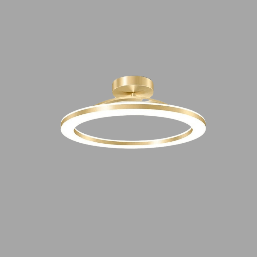 Modern Flush Mount LED Taklampa – Justerbar Färgtemperatur - Järn och Akryl - Finns i Guld och Svart