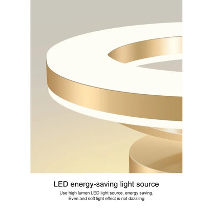 Modern Flush Mount LED Taklampa – Justerbar Färgtemperatur - Järn och Akryl - Finns i Guld och Svart