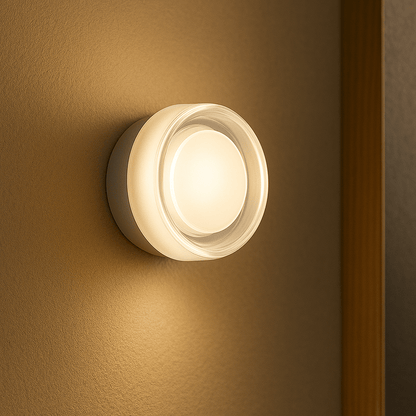 Modern glas skugga LED vägglampa