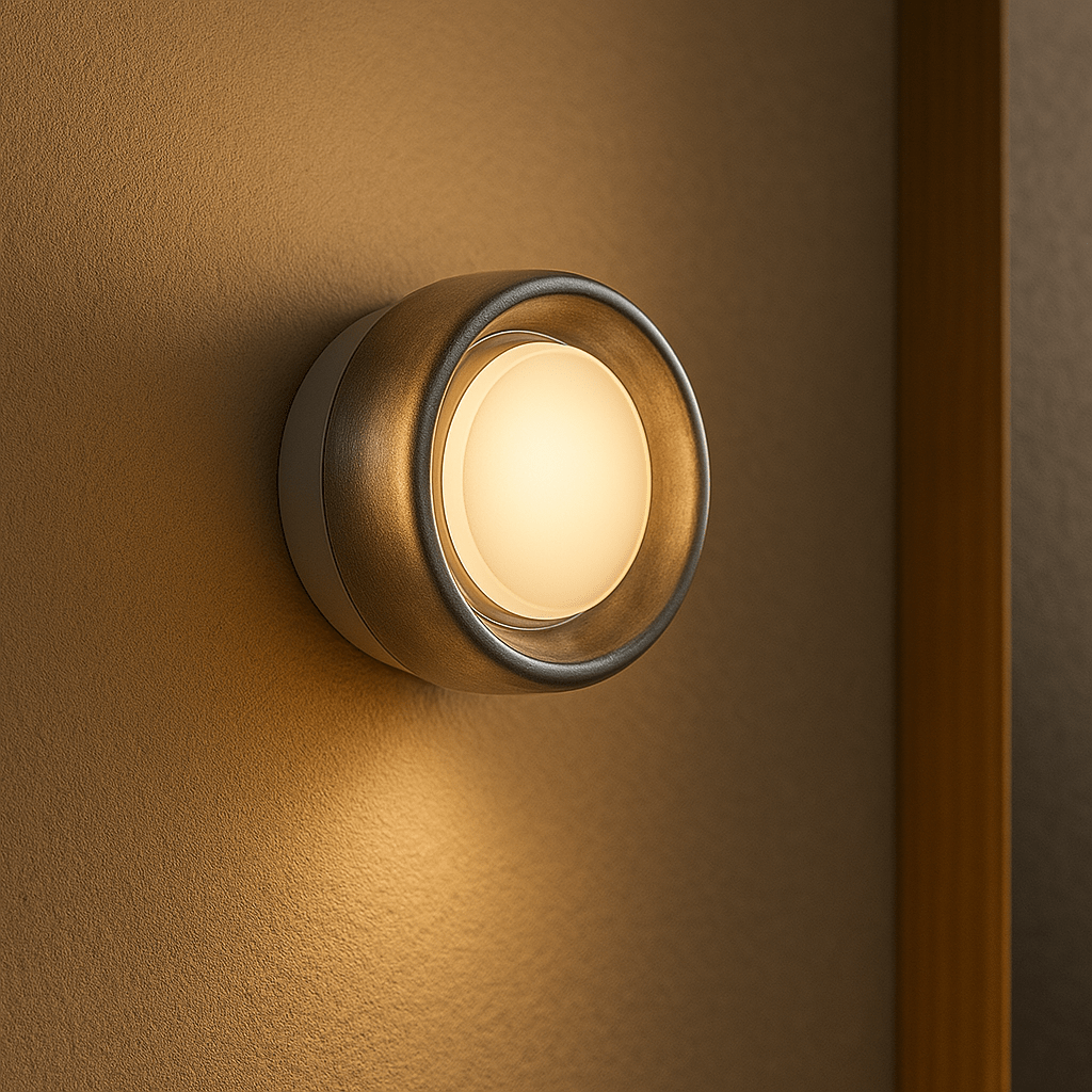 Modern glas skugga LED vägglampa