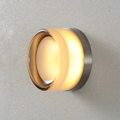 Modern glas skugga LED vägglampa