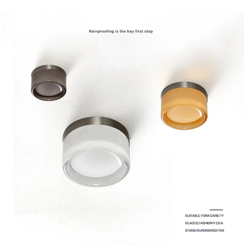 Modern glas skugga LED vägglampa