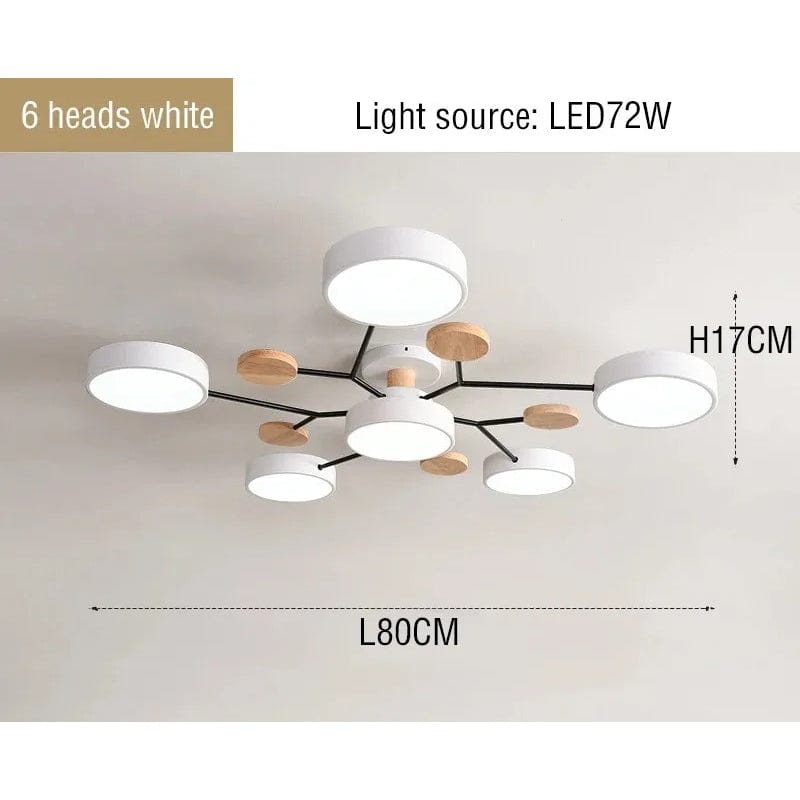 Modern LED Krona - Inomhusbelysning - Justerbar Färgtemperatur - Tre Ljuslägen - Stilig Metall- och Glasdesign - 16 cm Höjd