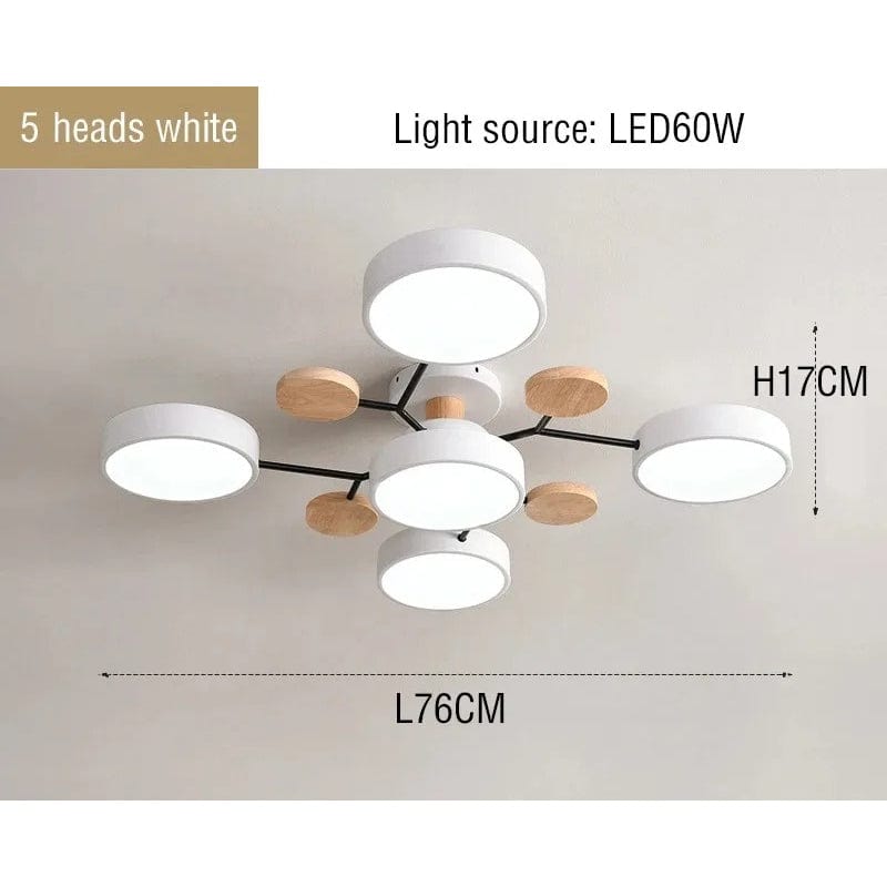 Modern LED Krona - Inomhusbelysning - Justerbar Färgtemperatur - Tre Ljuslägen - Stilig Metall- och Glasdesign - 16 cm Höjd