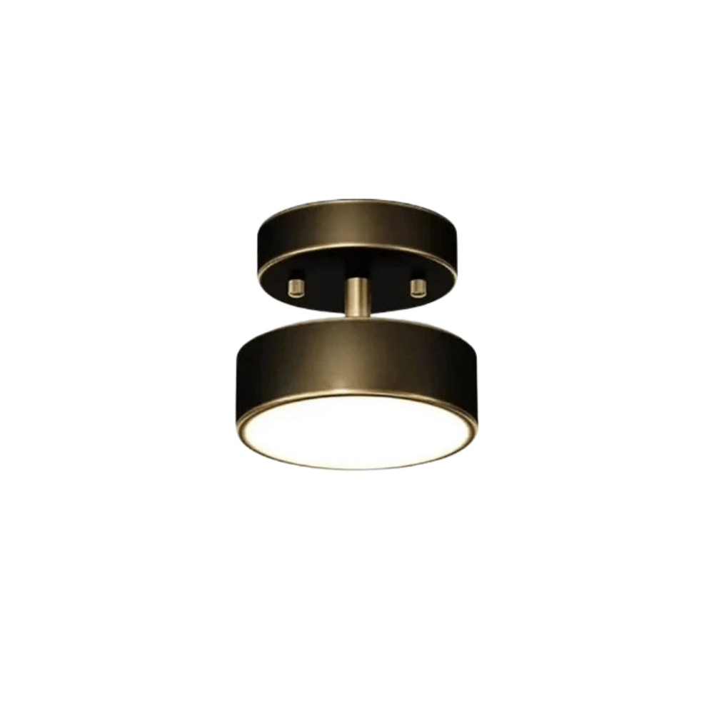 Modern LED Takmonterad Lampa - Dimmerbar - Justerbar Färgtemperatur - Kopparfinish - Lämplig för Sovrum, Vardagsrum och Korridor