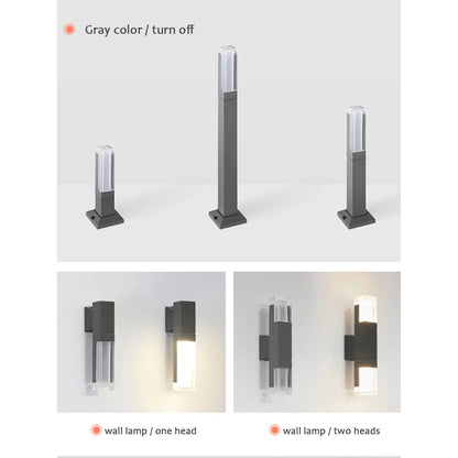 Modern LED Trädgårdslampa med fast bas - IP65 Vattentålig - 10W - Aluminium - Varm/Kall Vit - Utomhuslandskapsbelysning