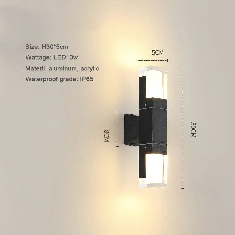 Modern LED Trädgårdslampa med fast bas - IP65 Vattentålig - 10W - Aluminium - Varm/Kall Vit - Utomhuslandskapsbelysning
