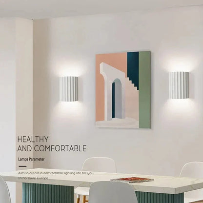 Modern LED Vägglampa - Minimalistisk Macaron Applicering