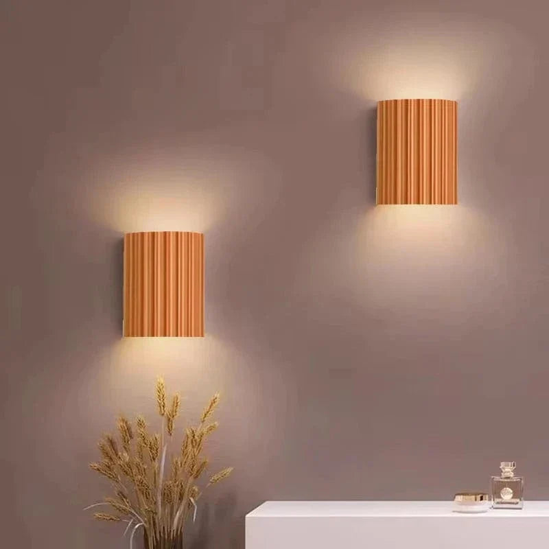 Modern LED Vägglampa - Minimalistisk Macaron Applicering