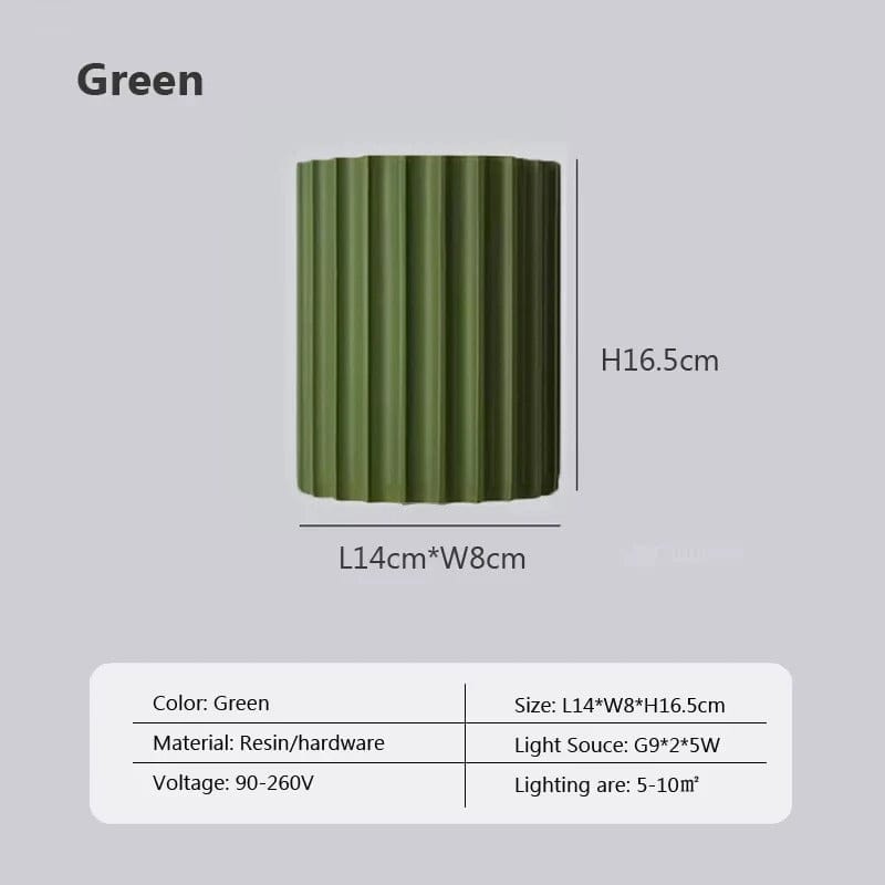 Modern LED Vägglampa - Minimalistisk Macaron Applicering