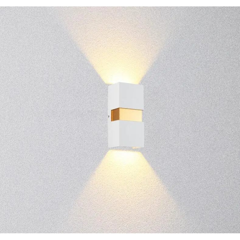 Modern LED Vägglampa Med Justerbar Strålvinkel – Vattentät - 10W - Kall/Varm Vit - Inomhus/Utebruk - IP65 Bedömd