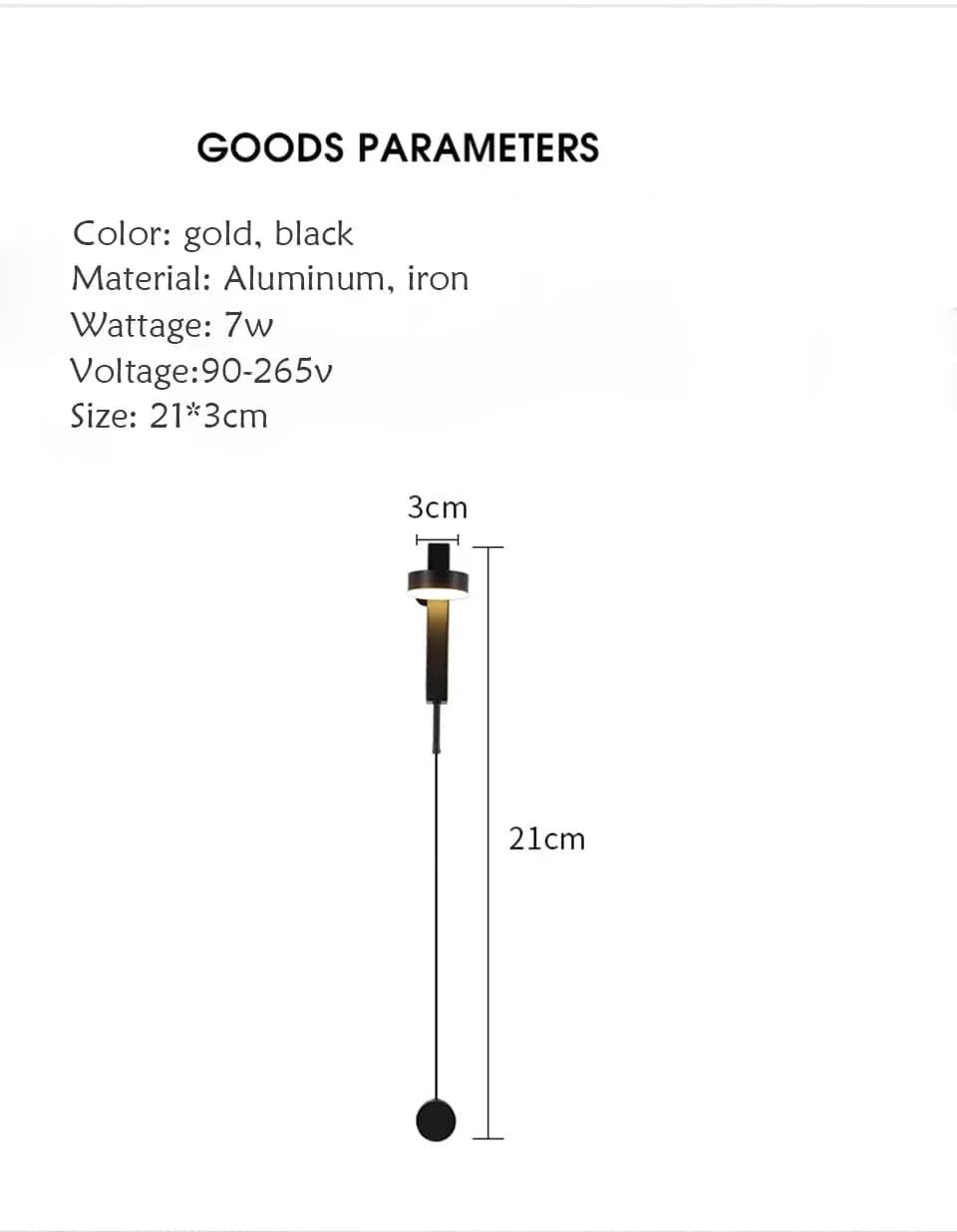 Moderna LED Vägglampor Rotera Väggsconces