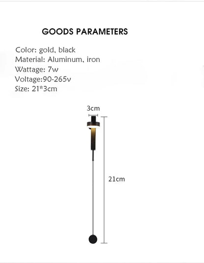 Moderna LED Vägglampor Rotera Väggsconces