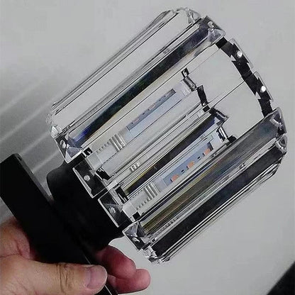 Modern LED Vägglampa Med Kristallackenter - Metallkonstruktion - Justerbar Belysning - Nordisk Stil - Ideal För Vardagsrum - Sovrum - Korridor