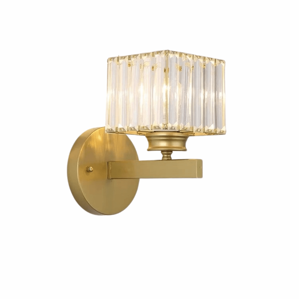 Modern LED Vägglampa Med Kristallackenter - Metallkonstruktion - Justerbar Belysning - Nordisk Stil - Ideal För Vardagsrum - Sovrum - Korridor