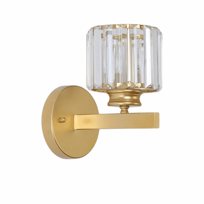 Modern LED Vägglampa Med Kristallackenter - Metallkonstruktion - Justerbar Belysning - Nordisk Stil - Ideal För Vardagsrum - Sovrum - Korridor