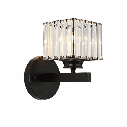 Modern LED Vägglampa Med Kristallackenter - Metallkonstruktion - Justerbar Belysning - Nordisk Stil - Ideal För Vardagsrum - Sovrum - Korridor