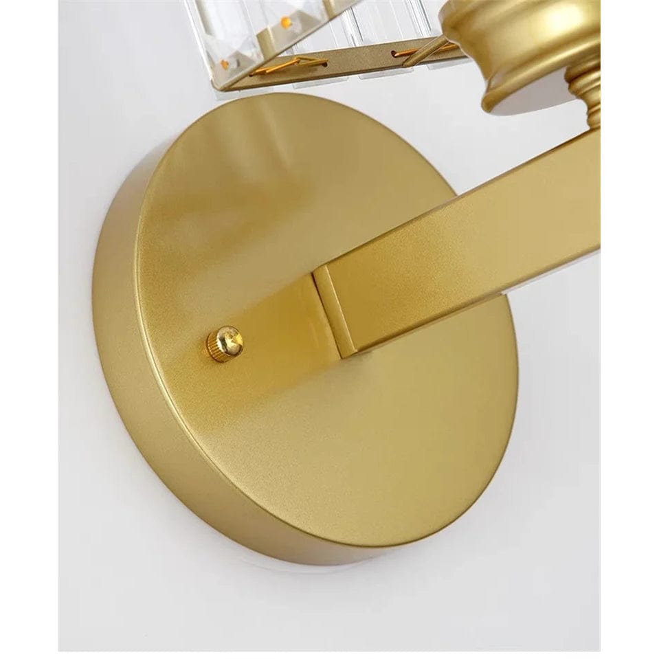 Modern LED Vägglampa Med Kristallackenter - Metallkonstruktion - Justerbar Belysning - Nordisk Stil - Ideal För Vardagsrum - Sovrum - Korridor