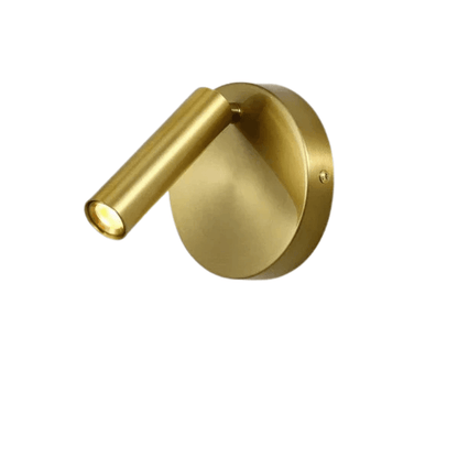 Modern LED Vägglampa Med Strömbrytare - Inomhus - Justerbar - USB Laddning - 350° Rotation - Svart/Koppar Finish