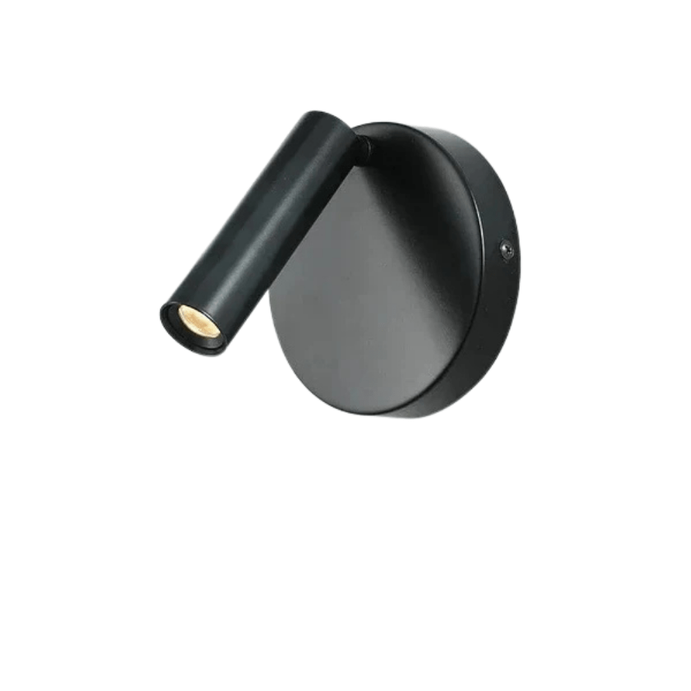 Modern LED Vägglampa Med Strömbrytare - Inomhus - Justerbar - USB Laddning - 350° Rotation - Svart/Koppar Finish