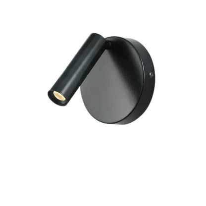 Modern LED Vägglampa Med Strömbrytare - Inomhus - Justerbar - USB Laddning - 350° Rotation - Svart/Koppar Finish