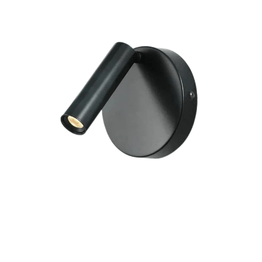 Modern LED Vägglampa Med Strömbrytare - Inomhus - Justerbar - USB Laddning - 350° Rotation - Svart/Koppar Finish