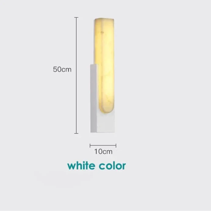 Modern LED Vägglampa - 19.6 Marmor Väggljus för Vardagsrum och Hall Inomhusbelysning