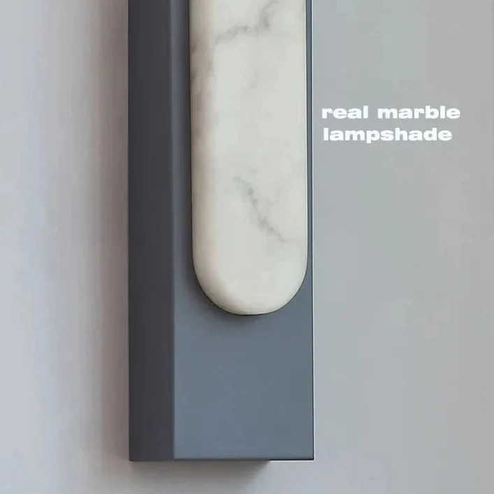 Modern LED Vägglampa - 19.6 Marmor Väggljus för Vardagsrum och Hall Inomhusbelysning